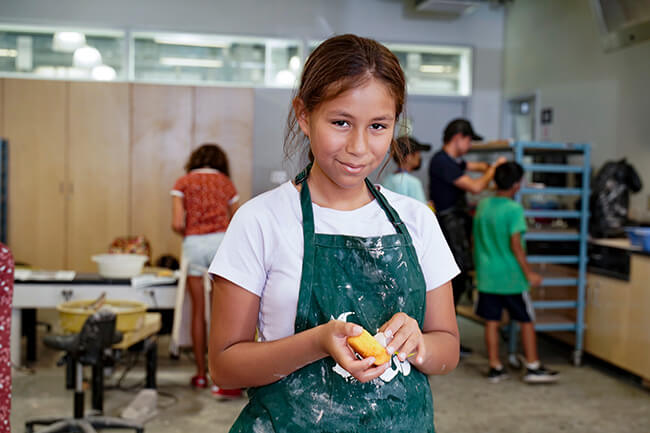 Child in a class